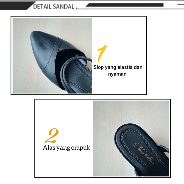 gos NEW ERA (LB-13002) &amp; LB E 13012 Sandal Selop Wedgest Sepatu KAret Jelly Wanita Original 37-40