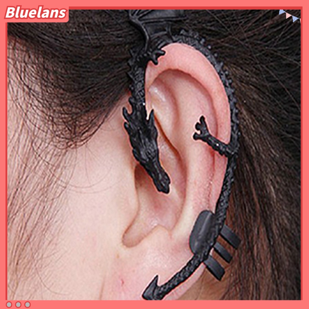 Bluelans 1Pc Ear Rings Durable Perfect Gift Convenient Carved Earrings Cuff Clips for Women