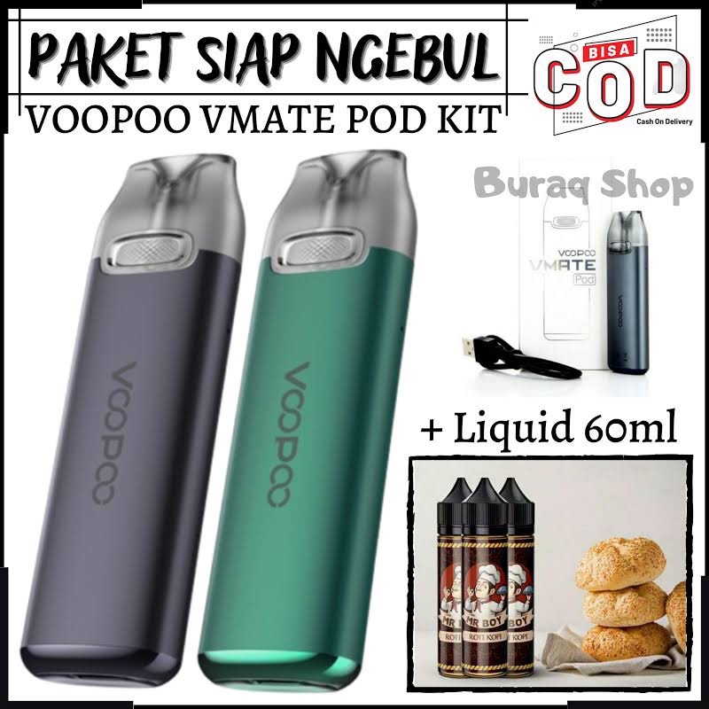 BARU ORIGINAL VOPOO VMATE 17W POOD batre 900MAH OTENTIK