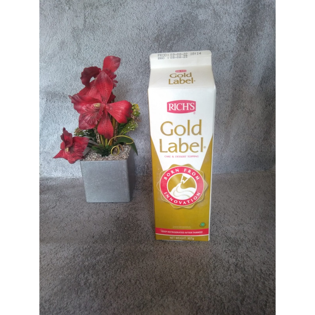 

Richs Gold Label Non Dairy Whipping Cream Rich 907 Gram