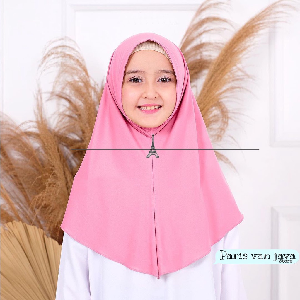 Bergo Instan Malaysia Anak Jersey 1 - 4 Tahun | Hijab Kerudung Anak | Jilbab Instan Anak