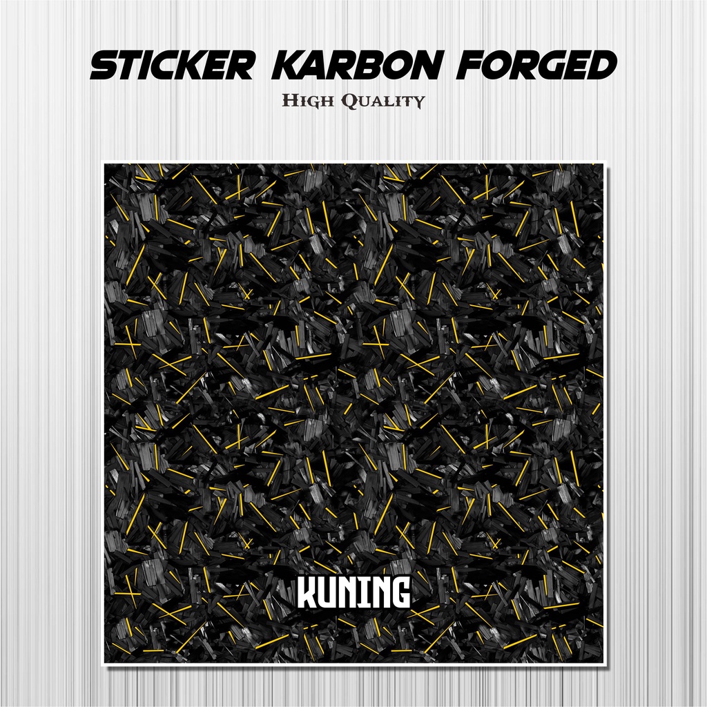 Sticker Carbon Forged Stiker Motor