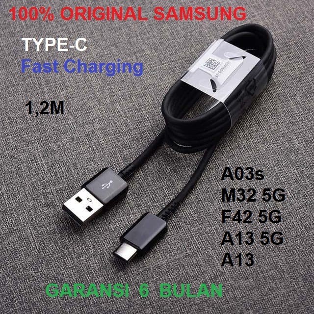 Kabel Data Cable Samsung Tab A8 10.5 2021 Fast Charging Original