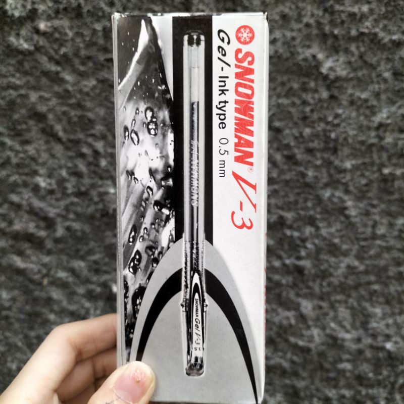 [LUSIN/ 12PCS] Bolpen/ pulpen SNOWMAN V3