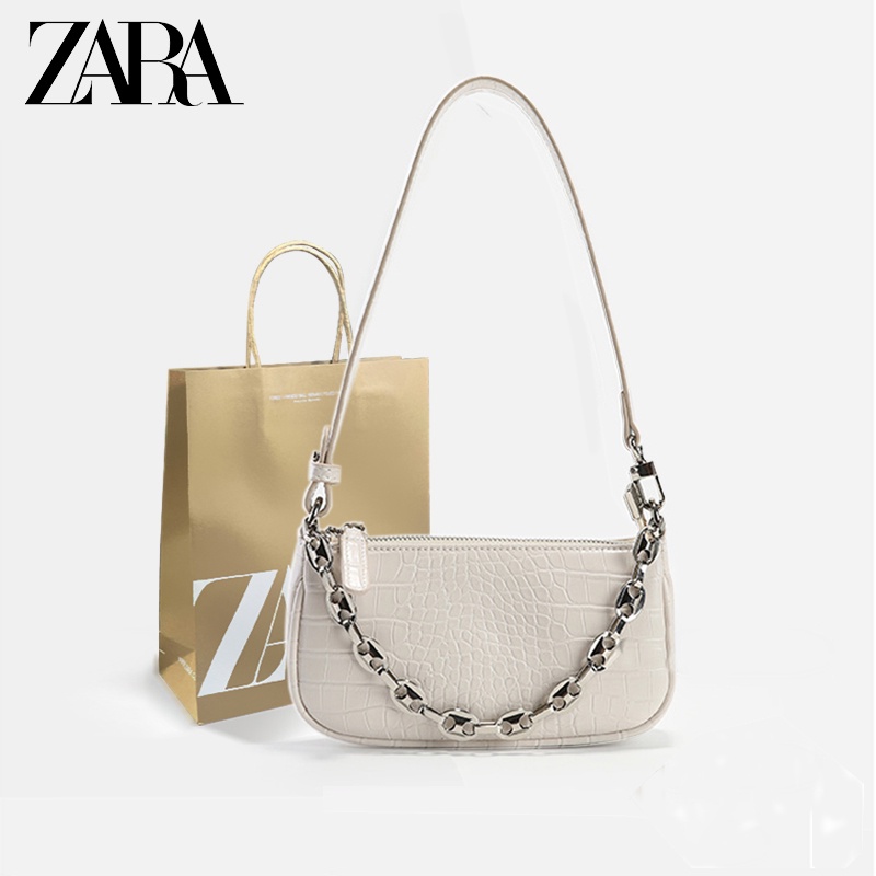 rantai tas zar import kecil wanita Zara tas Sling Bag  asli import 2 tali tas selempang tas kulit  b