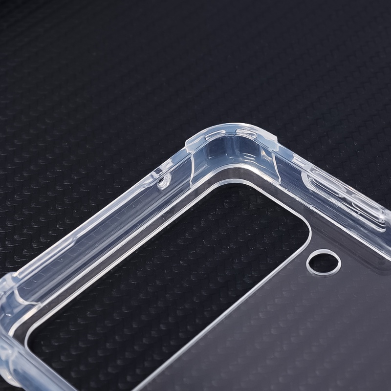 Casing Hard Case Bumper Belakang Bahan PC Transparan Anti knock Untuk Samsung Galaxy Z Flip 4 5G / Z Flip4