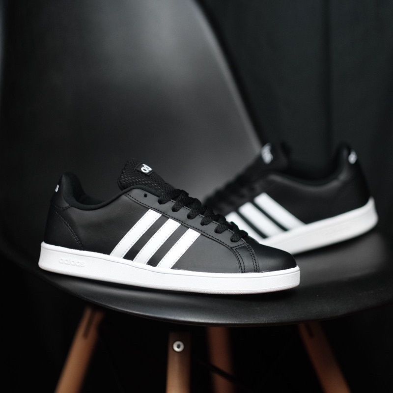 Sepatu Adidas Grand Court Black White Original OEM Sneakers Pria