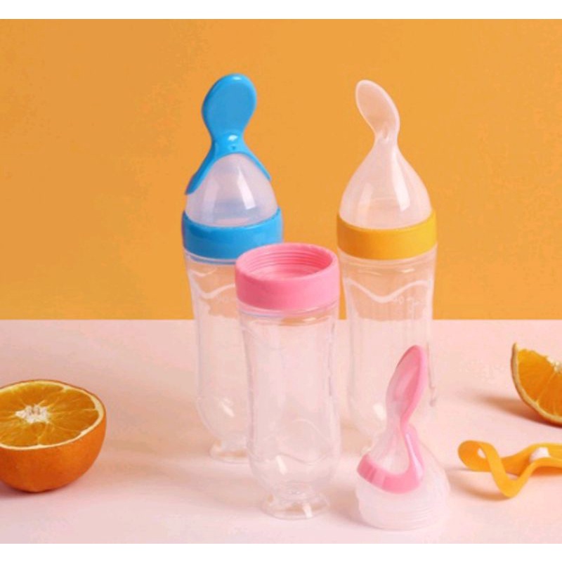 BLESSHOP Botol Sendok Bayi Alat Makan Anti Tumpah