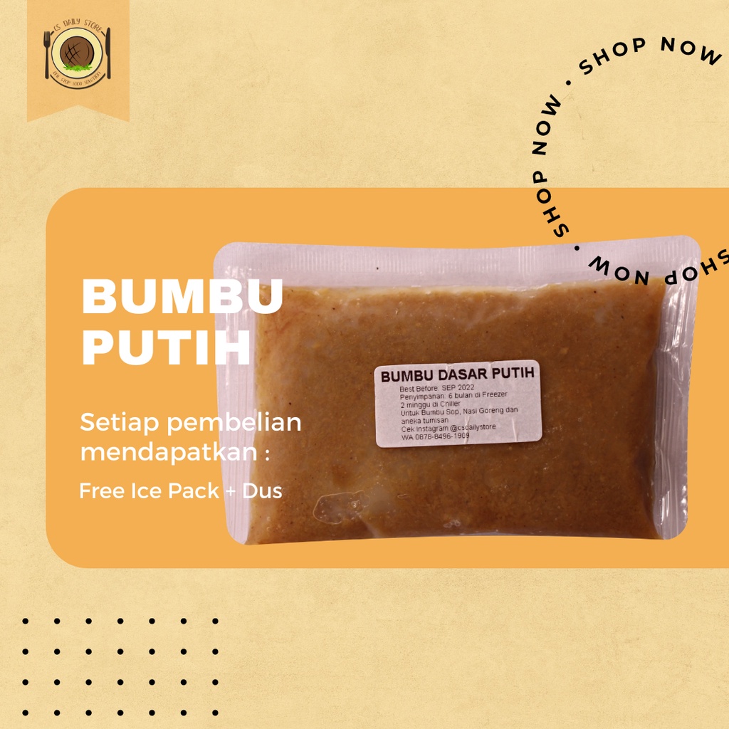 

Bumbu Dasar Putih / Bawang / Bumbu Tumis