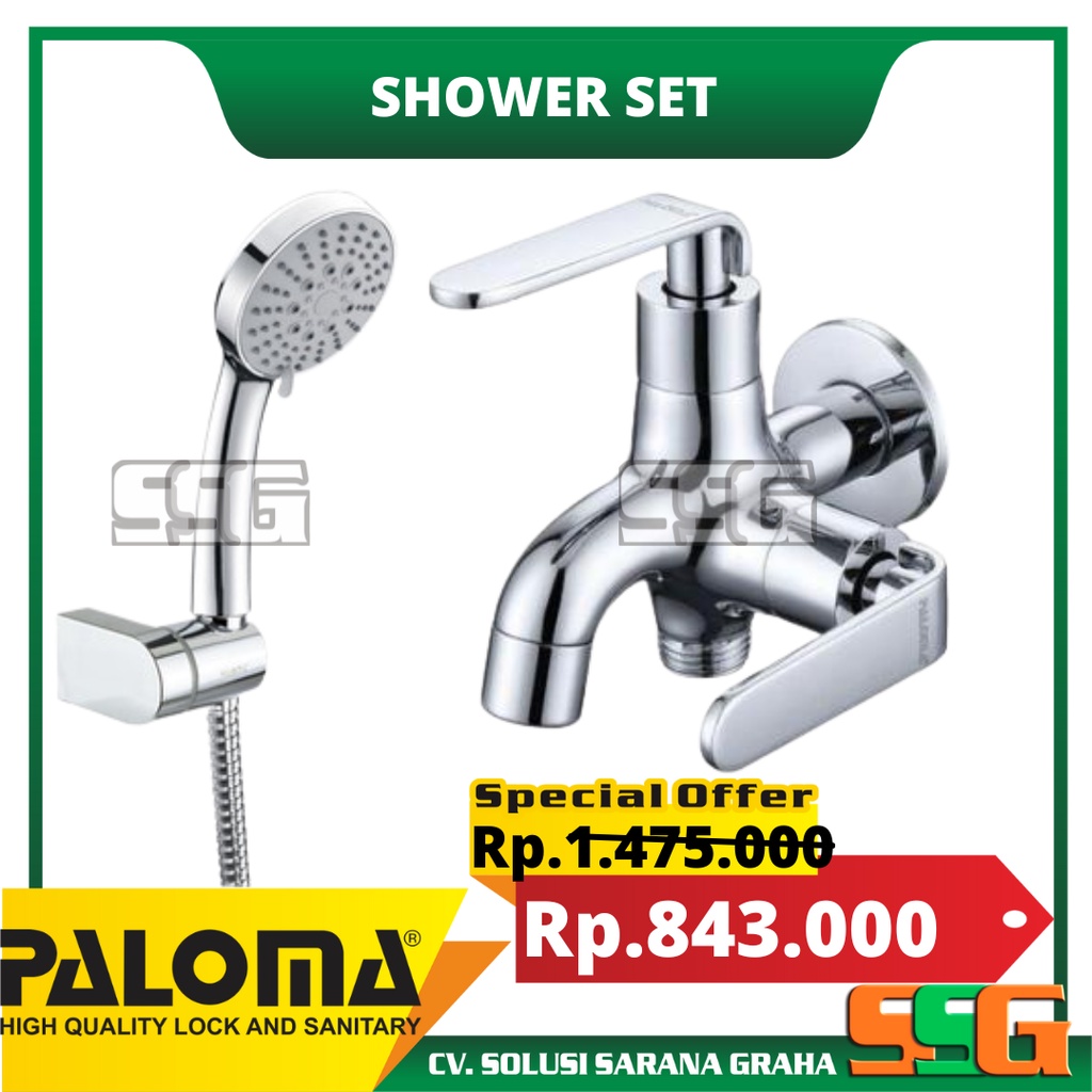 PALOMA SSP 2601 FCP 6276 Shower Set Dingin Handshower Mandi Paket