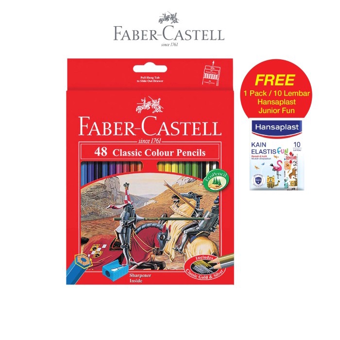 

[BISA COD] Faber-Castell Classic Colour Pencils set 48