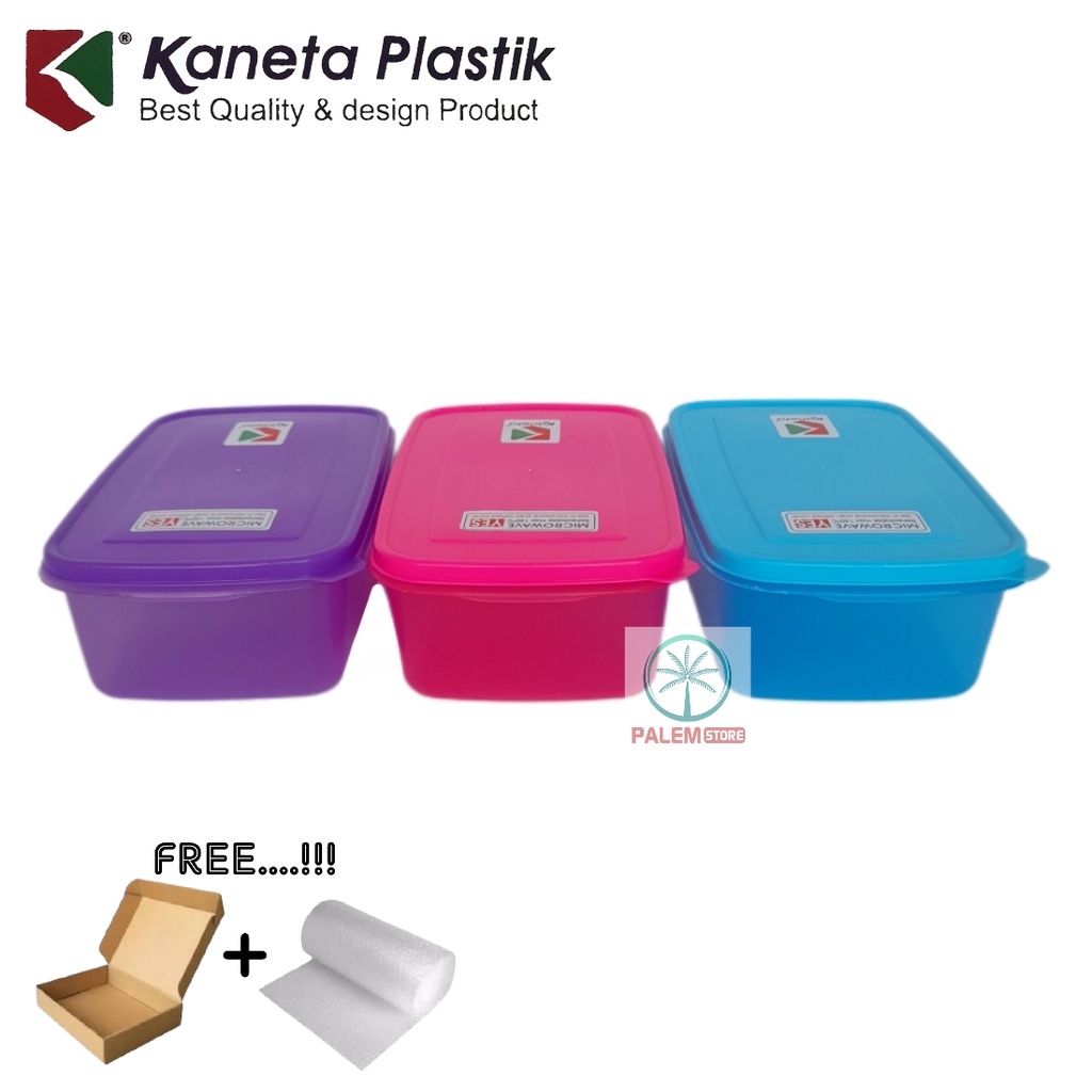 Lunch Box Kaneta | tempat makan / kotak makan Polos Non Sekat | Microwave use Murah