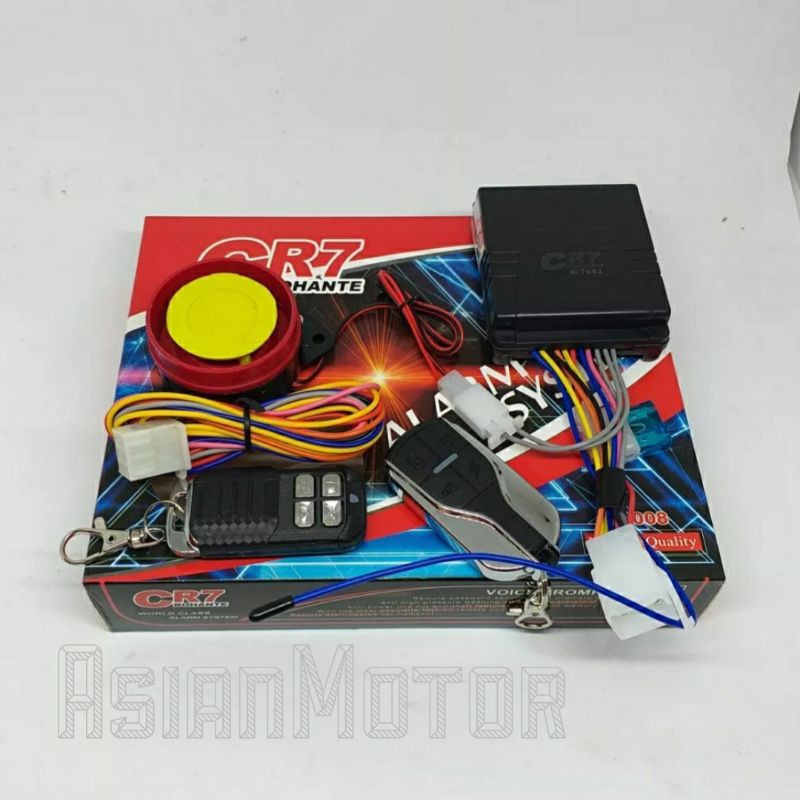 Alarm Motor System CR7 &amp; HD Bohante Fitur Lengkap + Cara Pasang Premium / Alarm Motor / Alarm keamanan
