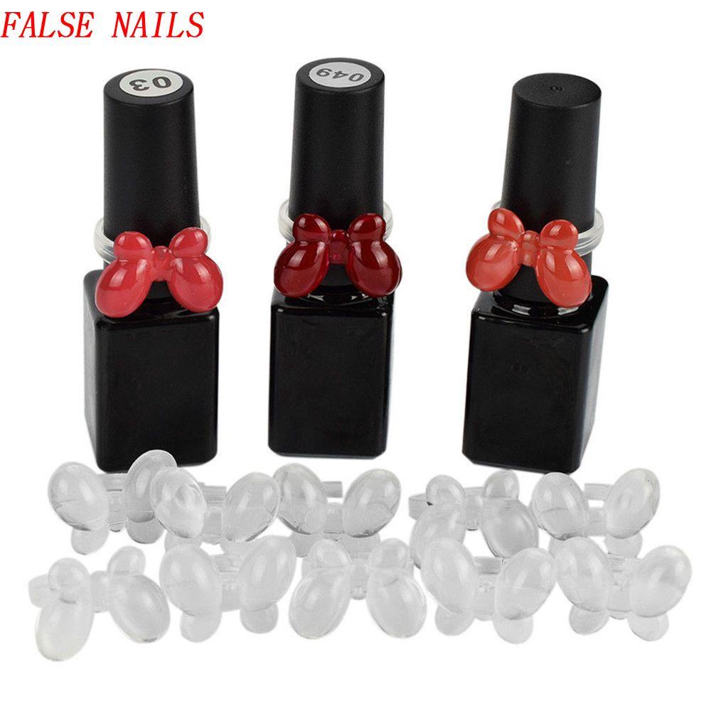 Agustinina Kuku Palsu Praktek Kartu Warna UV Gel Acrylic Nail Art Nail Rings Display