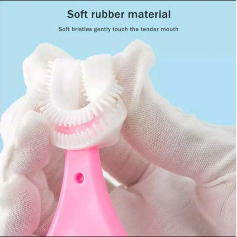 SIKAT GIGI ANAK BENTUK U / SIKAT GIGI ANAK SILIKON BPA FREE / SIKAT GIGI BABY / SIKAT GIGI BAYI / TRAINING TOOTHBRUSH SILICONE