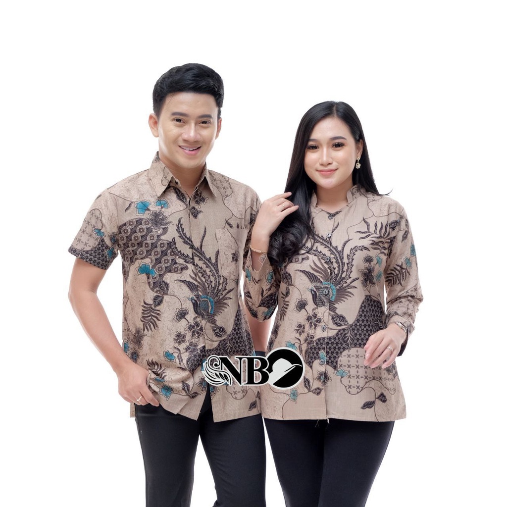 Batik Couple Modern Baju Batik Wanita Modern Atasan Batik Kerja Wanita Blouse Batik Kantor M L XL XXL Seragam Batik