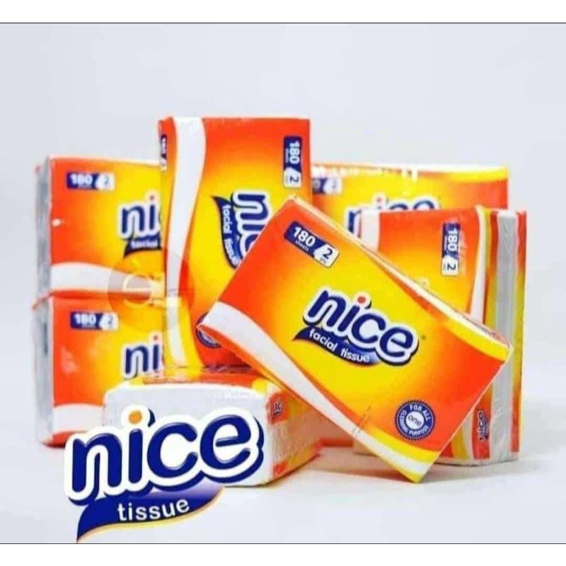 Promo Tisu Nice Tissue NIce 180 sheet 2Ply - Tissue wajah / daily tissue - Tisu kering Nice