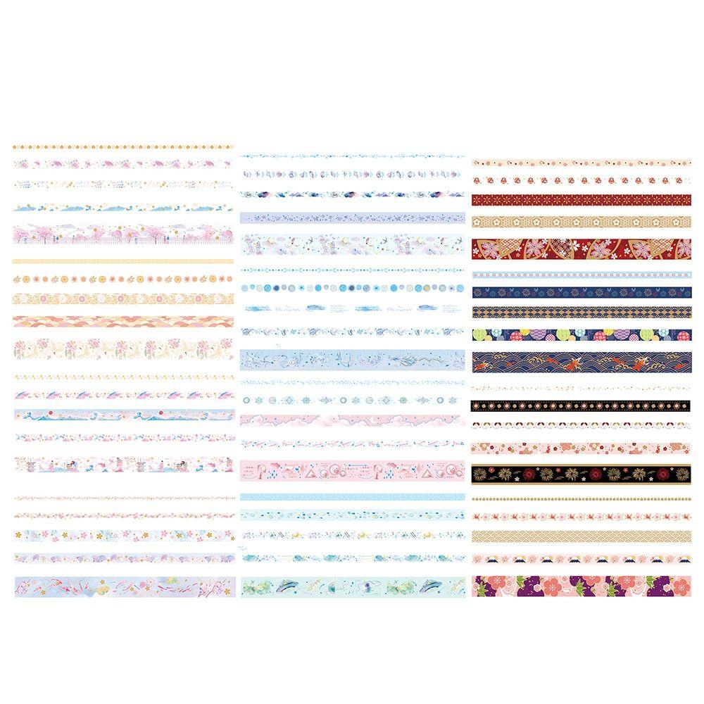 Top 20Roll/Set Washi Tape Kreatif Alat Tulis Sastra Scrapbooking Little Fresh INS DIY Bahan