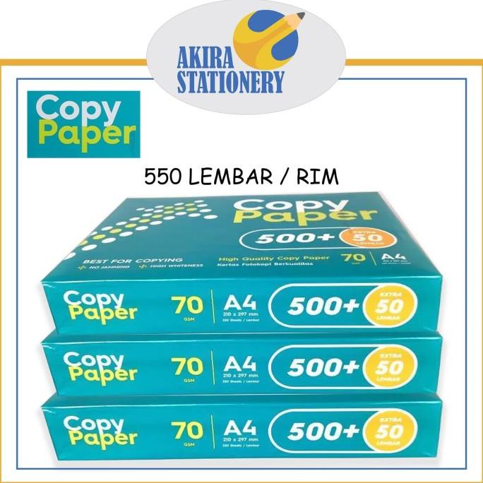 

SALE KERTAS HVS A4 70 GR COPY PAPER 1 RIM / 550 LEMBAR