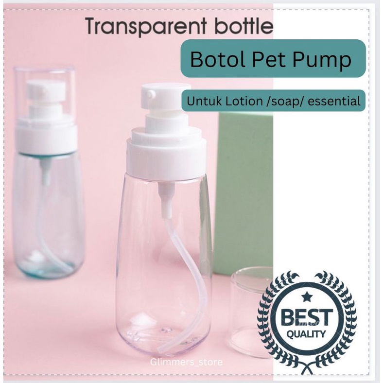 Botol Pet Refill sabun/lotion size 60ml dan 100ml