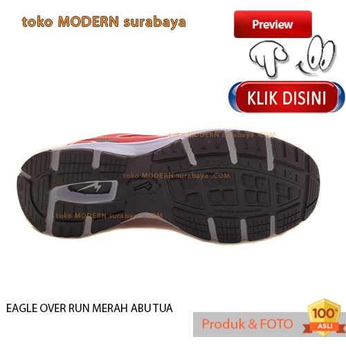 UKURAN JUMBO Sepatu pria olahraga running sneakers tali EAGLE OVER RUN