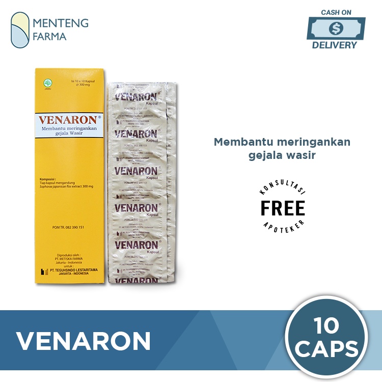 Venaron 300mg Obat Wasir Ambeien Strip Isi 10 Kapsul