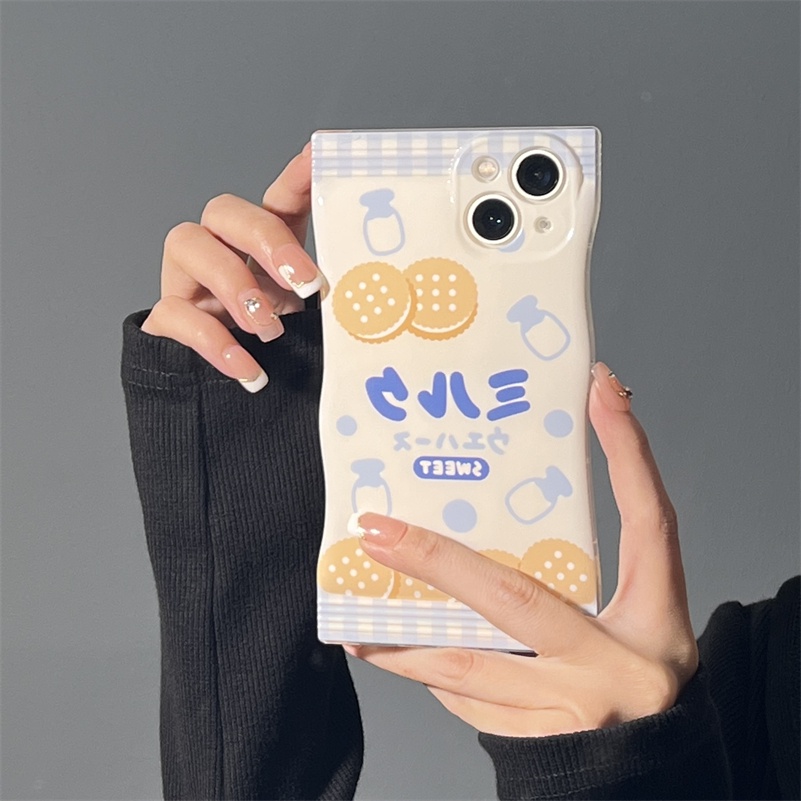 Soft Case Silikon Motif Susu Sapi Strawberry Untuk iPhone 14 13 12 11 Pro Max X Xr Xs Max 8 7 6 6s Plus