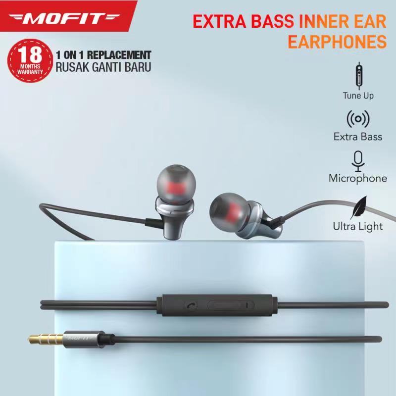 MOFIT MT-2 EXTRA BASS In-Ear Headset Earphone Earbuds Headphone Stereo with Mic