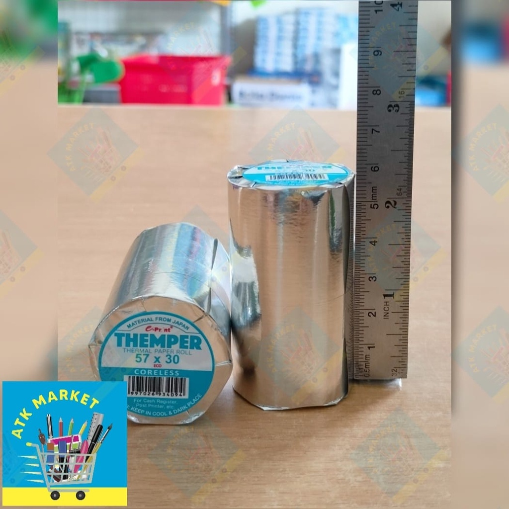

Eprint Thermal Paper 57x30 ECO Themper Kertas Kasir EDC Struk Bon POS sales