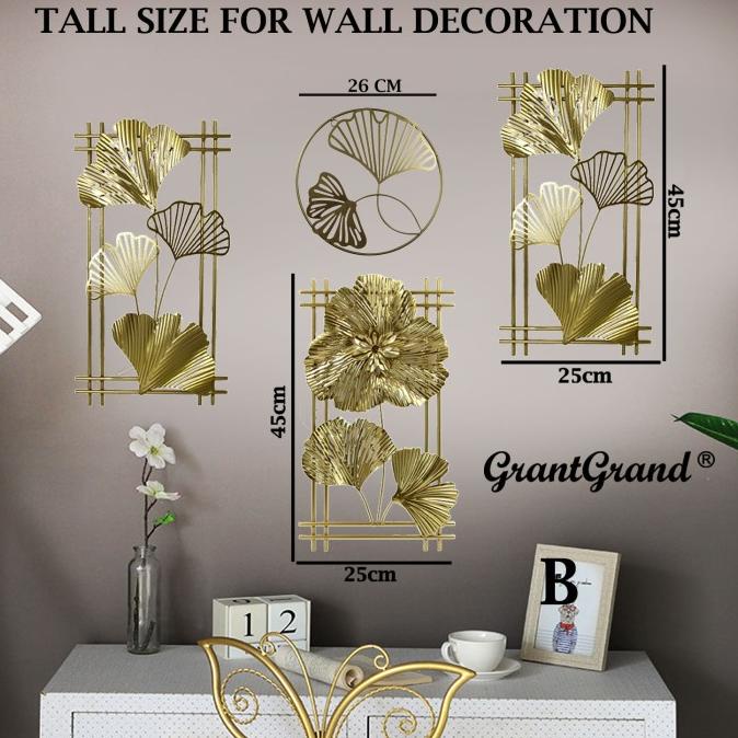 Tall Iron Living Room 3D Decoration Hiasan Ornamen Dekorasi Dinding