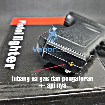 mancis korek api gas bara model pistol glok 18 gun lighter unik murah