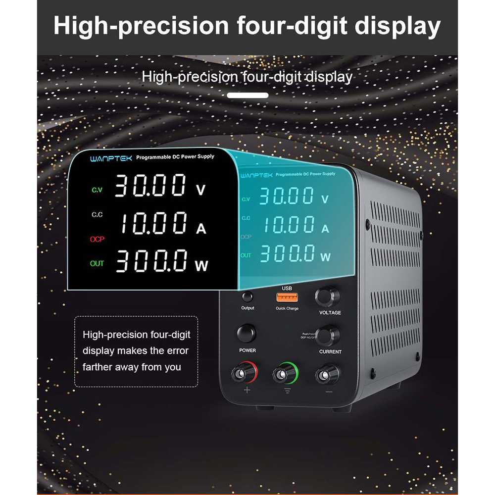 PROMO ORIGINAL DC Power Supply 30V 10A Wanptek Adjustable Power supply digital Power suply digital power suplay digital Power suplai power supply dc mini Original 7RAD1PBK