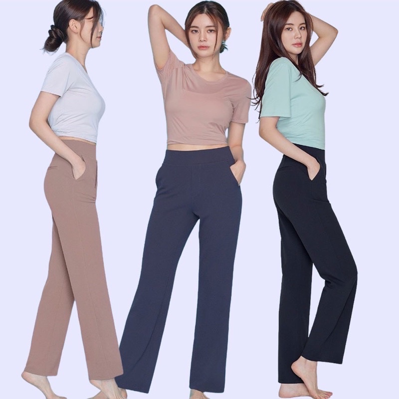[6warna] STL 11 City Stretch Pants - Celana Panjang Polos Wanita Branded Original