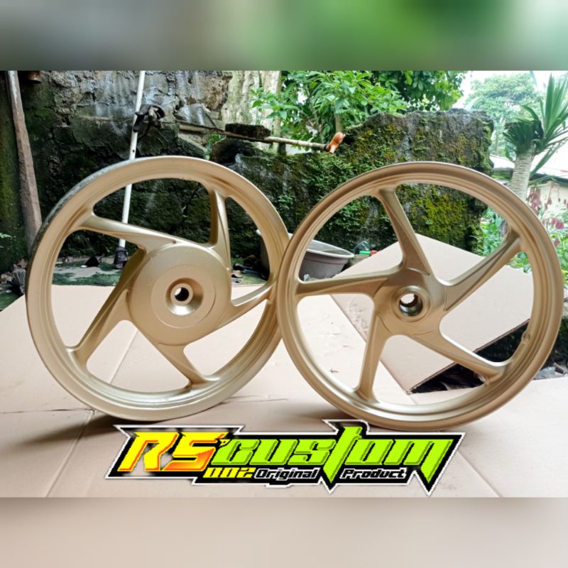 Velg Depan Blakang Honda Vario 110 Karbu PNP Vario 125 Old Original Warna Gold