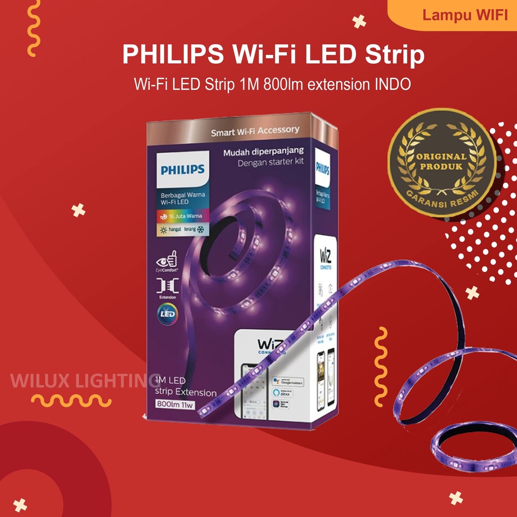 PHILIPS WiFi LED Strip 1M 800lm (Extension)