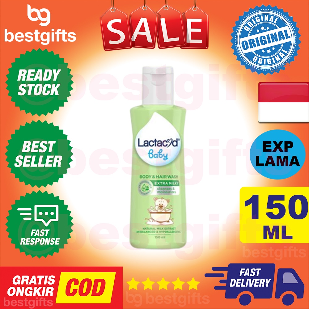 LACTACYD LACTACYD BABY EXTRA MILKY SABUN BAYI BODY &amp; HAIR WASH 150 ML