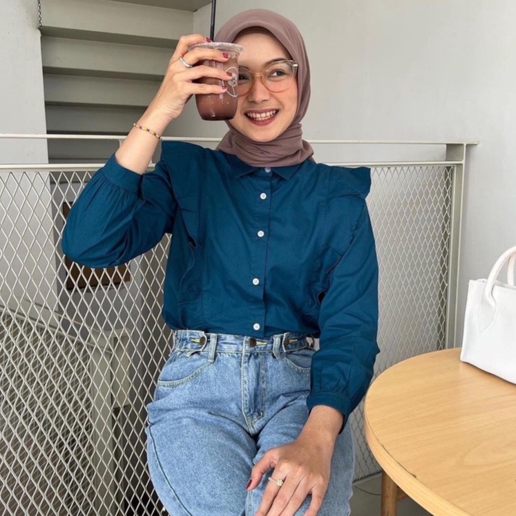 Zia Blouse - Blouse - Blouse Wanita - Atasan Wanita Blouse - Atasan Kemeja Wanita - Kemeja Wanita - 