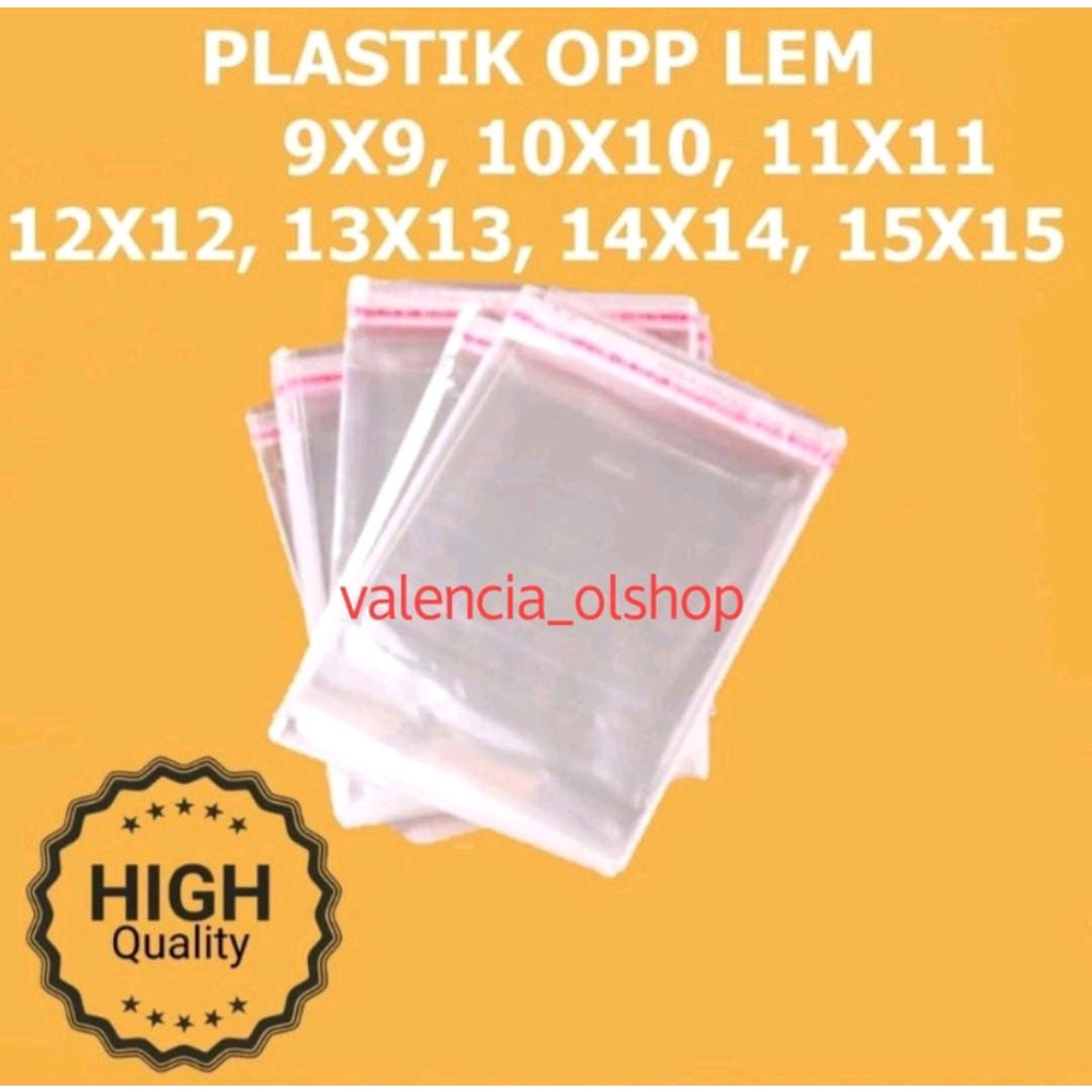 Jual Plastik Opp Roti Kopi Pie Seal Lem 9x9 10x10 11x11 12x12 13x13 14x14 15x15 Opp Dvd Bakery 3621