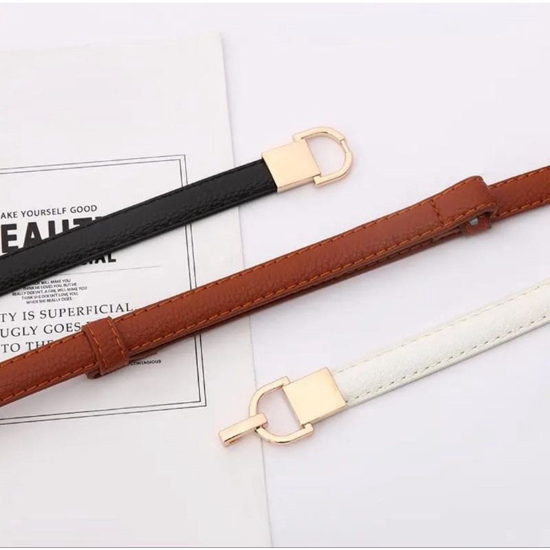 YF IKAT PINGGANG ADJUSTABLE BELT DRESS WANITA FASHION KOREA