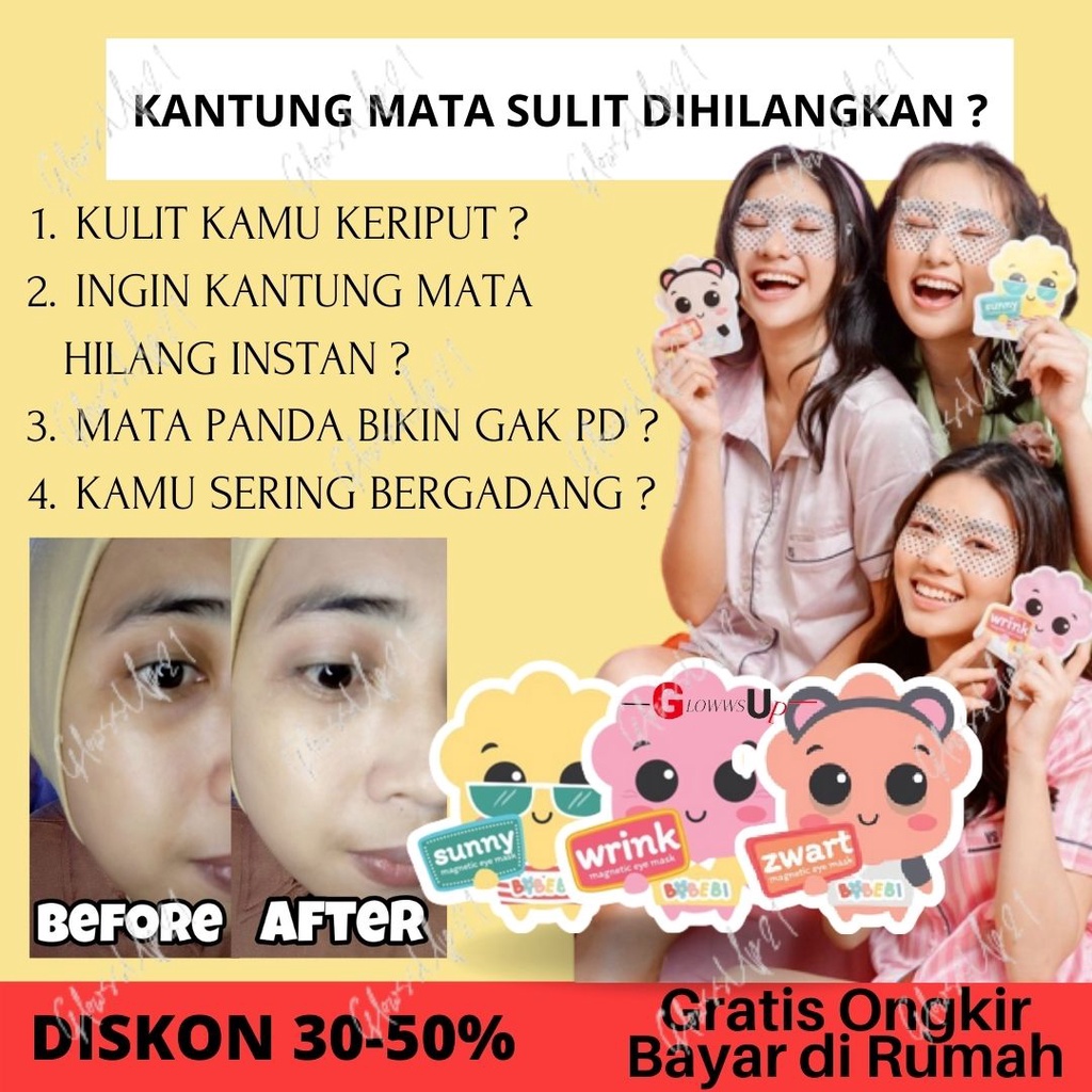 MASKER MATA PANDA BPOM BOBEBI MAGNETIC EYE MASK 7GR PENGHILANG KANTONG MATA BPOM - BOBEBI EYE MASK - MASKER MATA