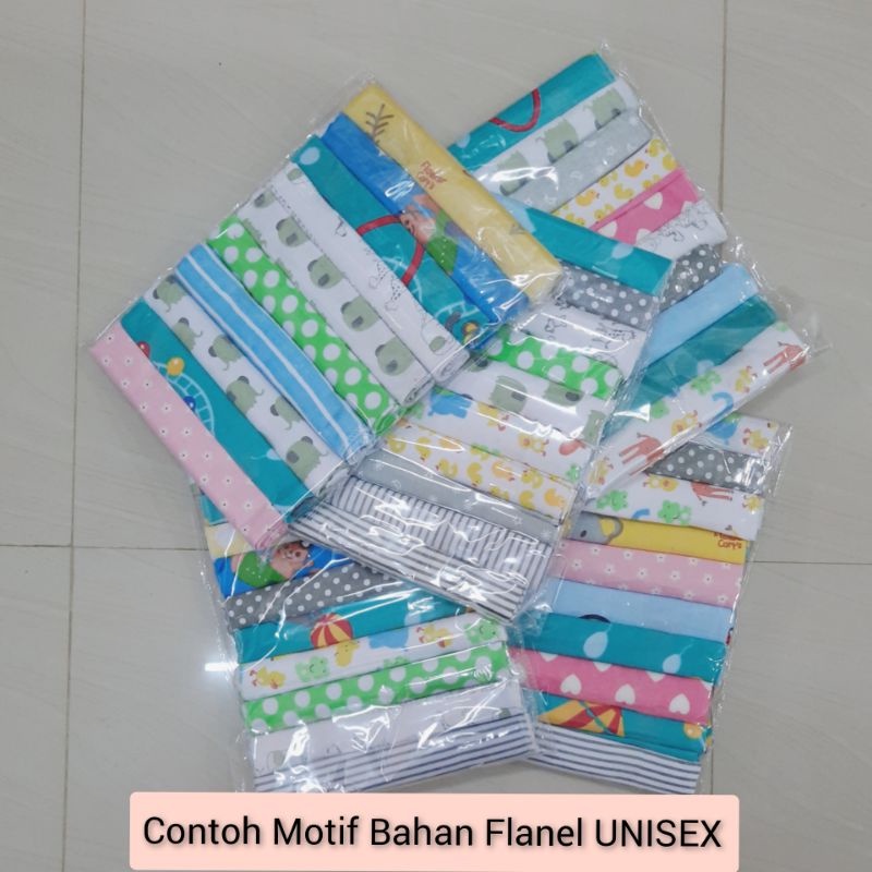 FLOWER (1pack) Alas Ompol FLANEL atau KAOS uk 60x45 (cm) isi 10pcs