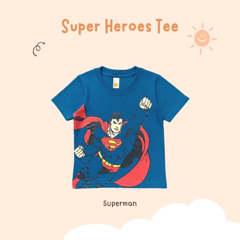 Yobebee - Kaos Anak Laki-laki / Kaos Super Hero / Kaos Spiderman / Kaos Superman / Kaos Batman / Kaos Superhero / Kaos Karakter Anak / Kaos Sablon Anak / Kaos Kartun Anak