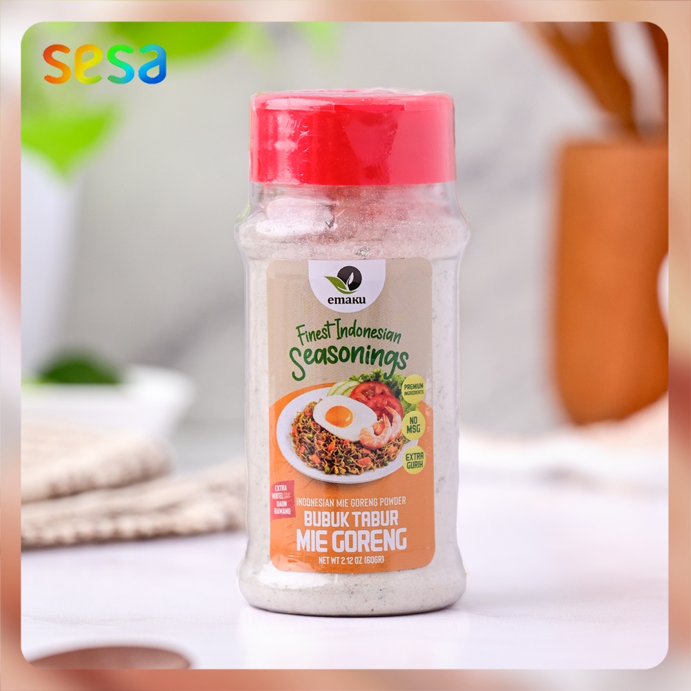 

Emaku Mie Goreng Powder 60 g - Bumbu Rempah Indonesia Alami Tanpa MSG & Pewarna Buatan Masakan Sehat