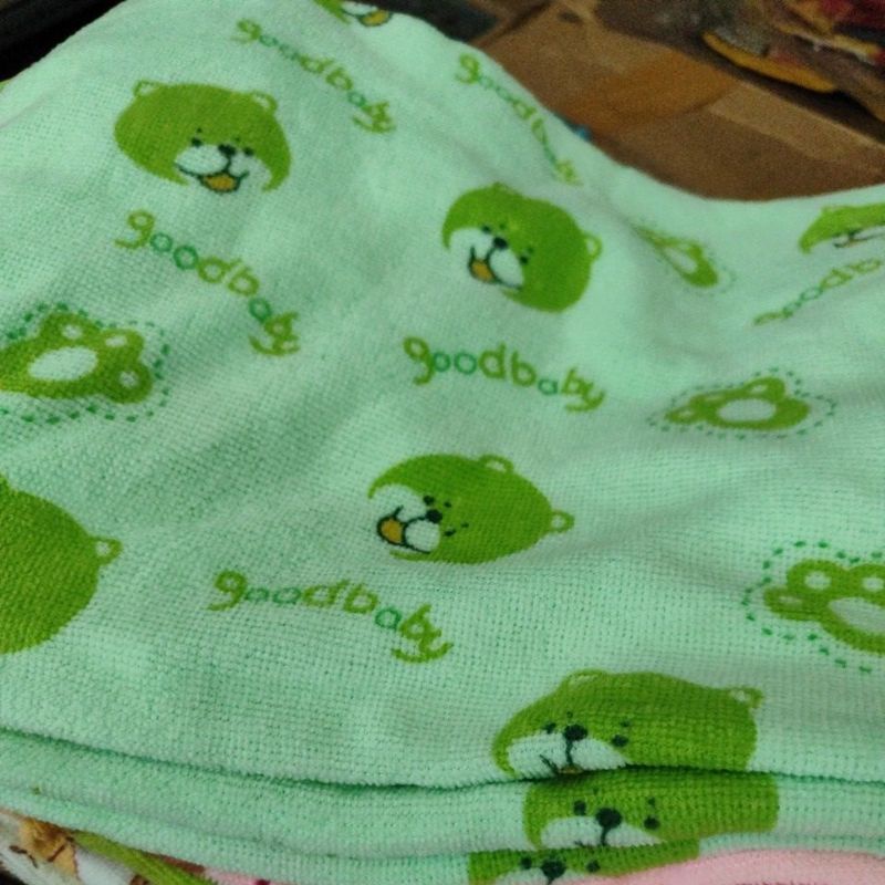 1525 Handuk mandi bayi sablon halus murah
