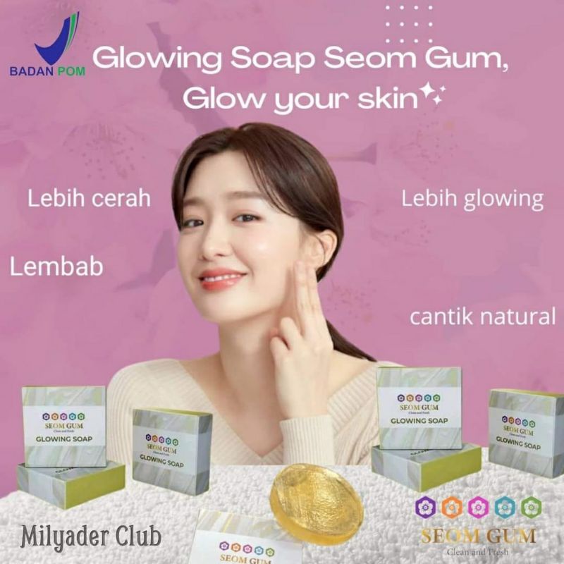 Sabun Glowing Seom Gum COD Toko Medan Murah