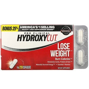 Hydroxycut Pro Clinical Hydroxycut Lose Weight fat burner energy USA - 20caps
