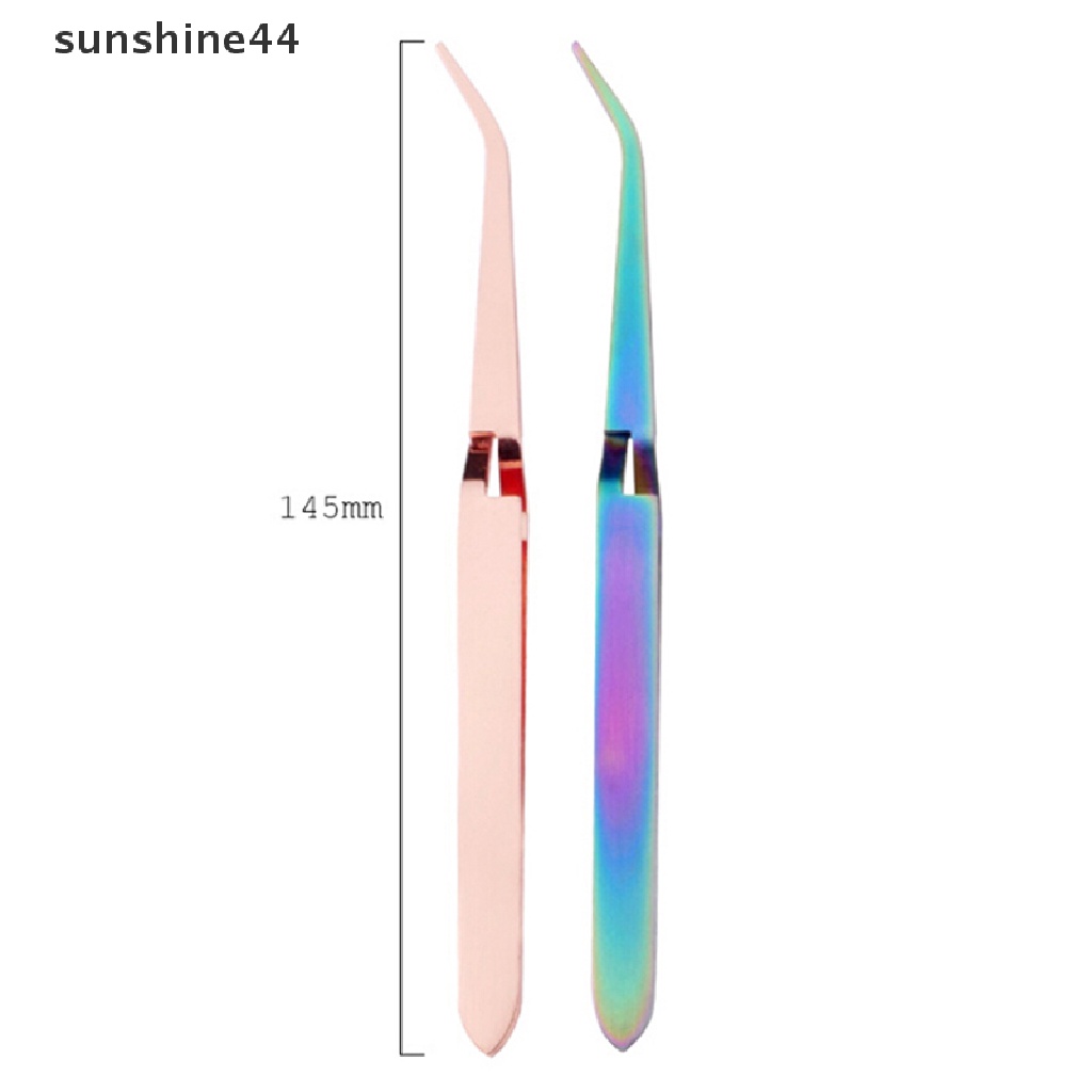 Sunshine 1pc Pinset Stainless Steel Untuk Membentuk Kuku Palsu