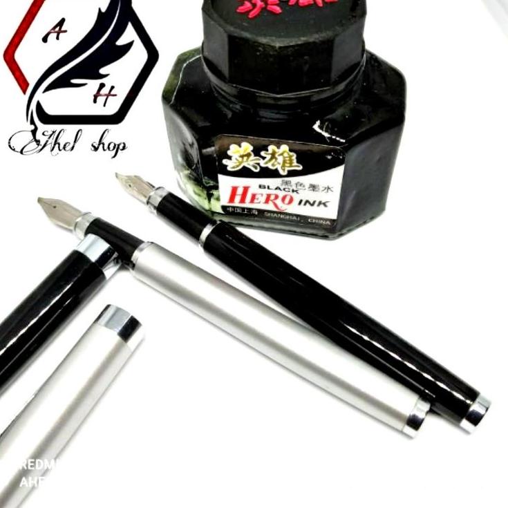

↕hb Laris Pulpen penulisan ijazah raport sekolah Fountain pen Kalam kaligrafi 1,5Mm tinta isi ulang hero satu set 94 ✼