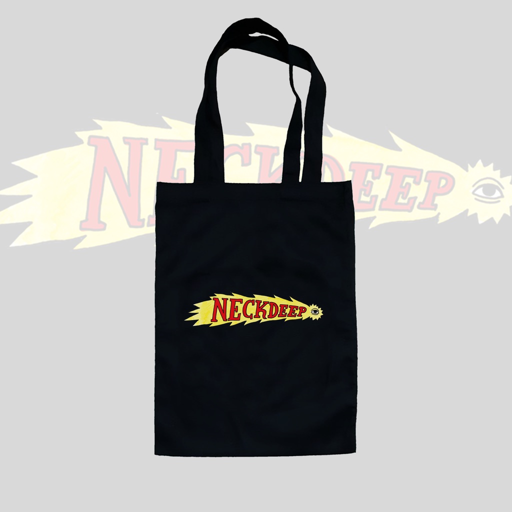 TOTE BAG HITAM - NECK DEEP