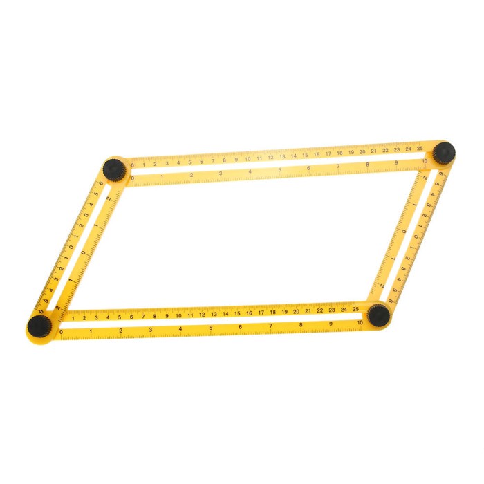 

Wow Angle-Izer Template Tool Four-Sided Ruler Handymen Craftsmen Diskon